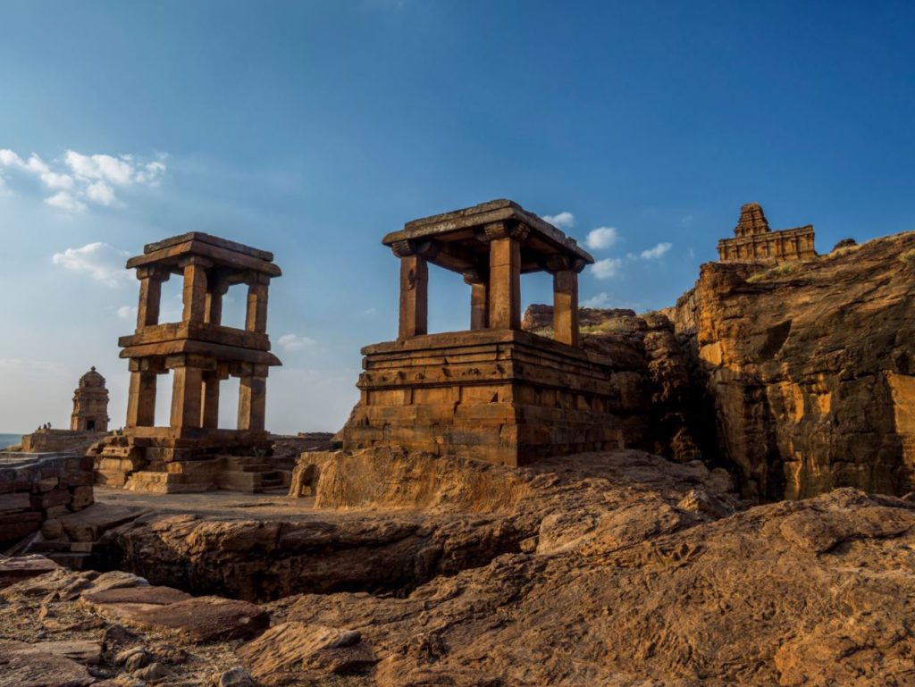 Scorching sandstone during summers