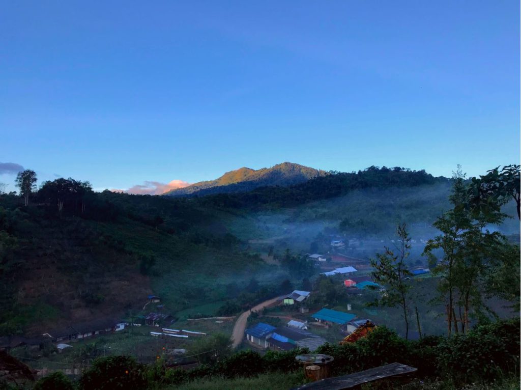 A misty morning in North Thailand