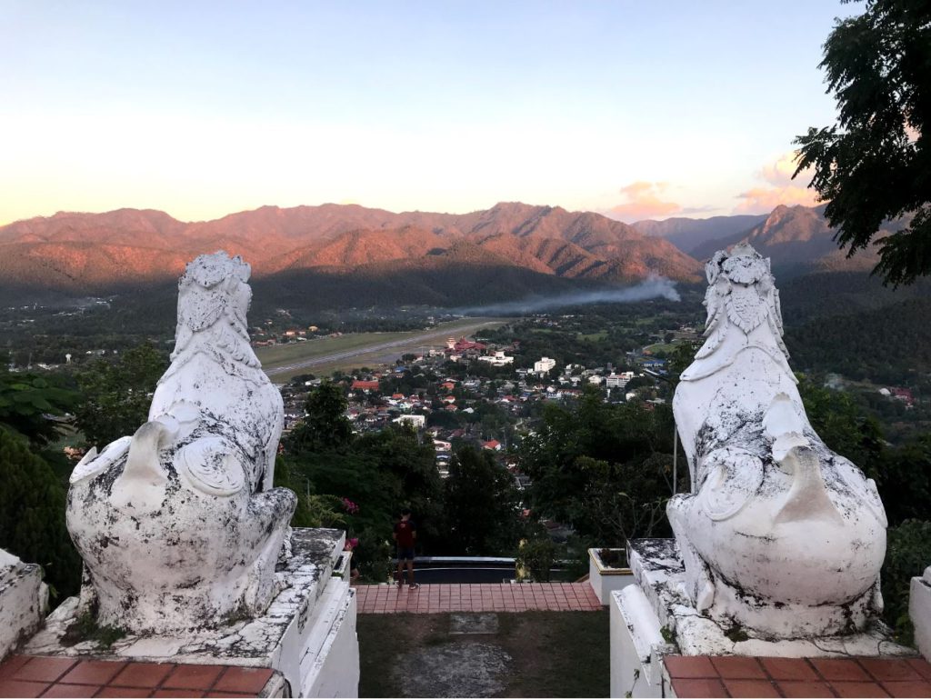 Aerial view of Mae Hong Son town