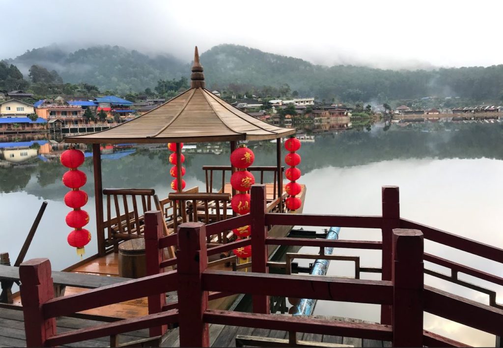 Boating on Ban Rak Thai Lake