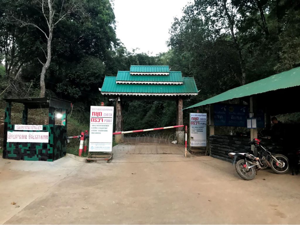 Border gate to Myanmar at Ban Rak Thai