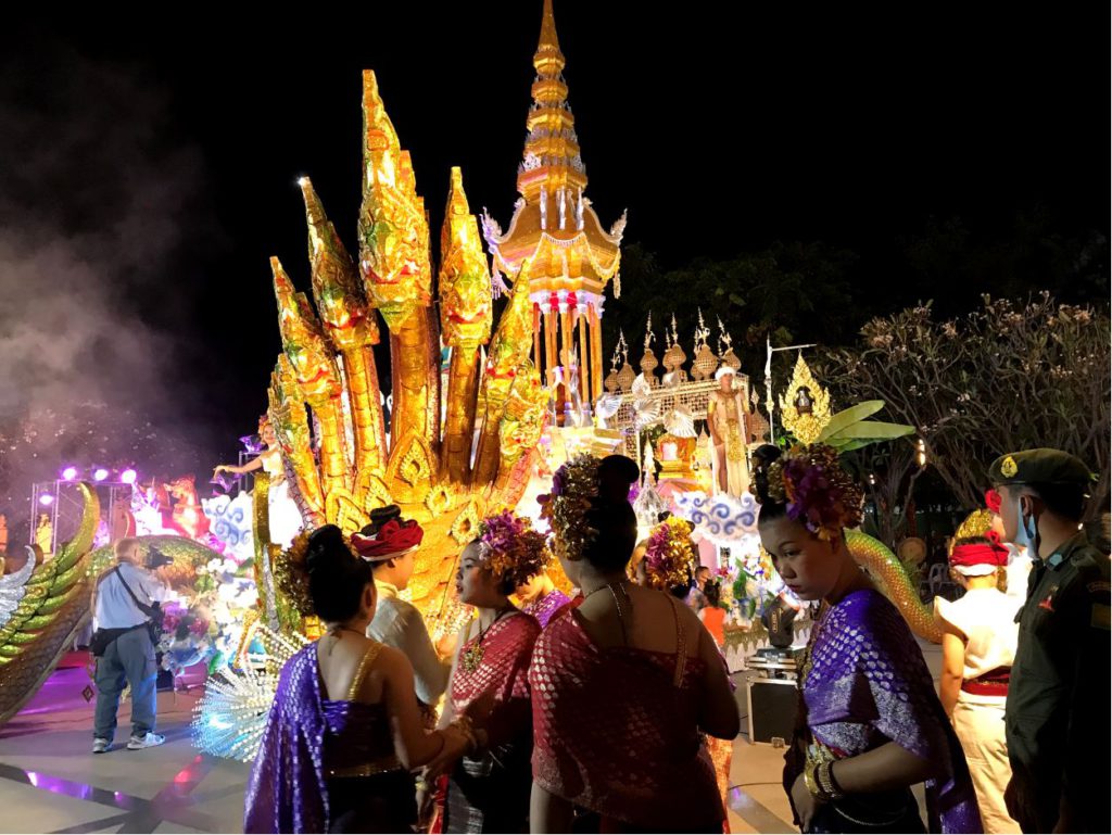 Celebrations at Three King's Monument Chiang Mai