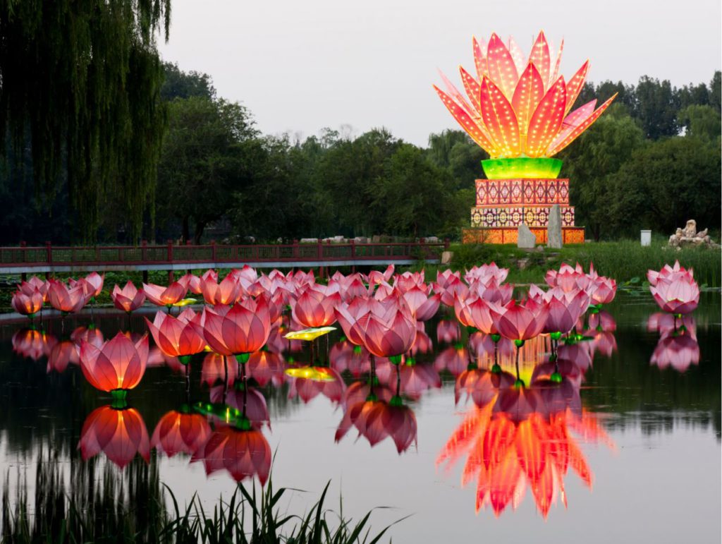 Chinese water lanterns