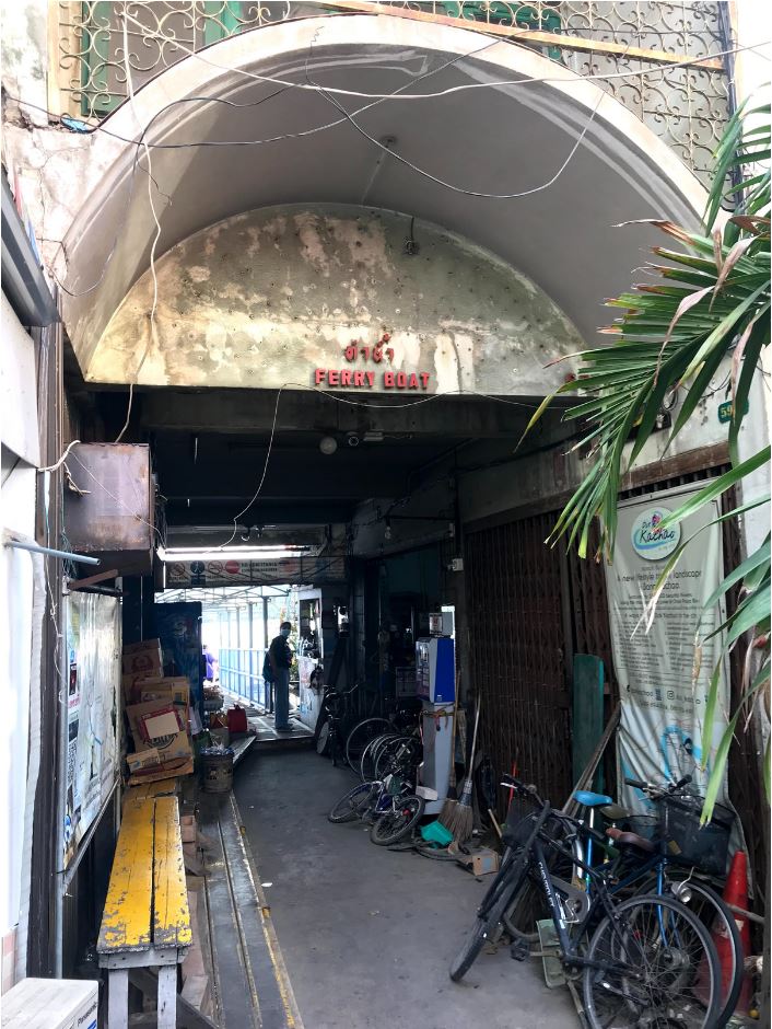 Entrance to Klong Toei pier, Bang Kachao