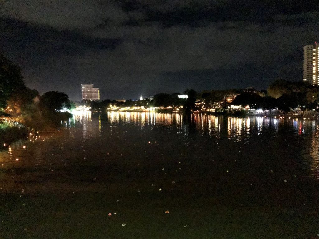 Mae Ping River from the Nawarat Bridge Chiang Mai