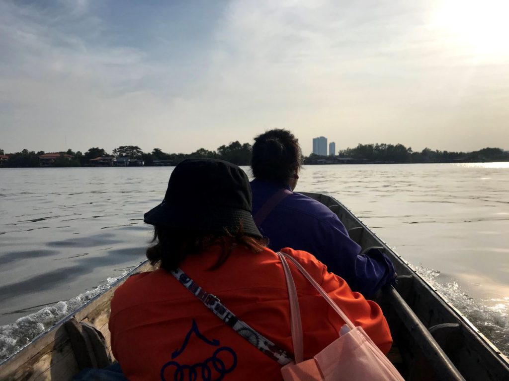 On the boat to Bang Kachao from Klong Toei pier