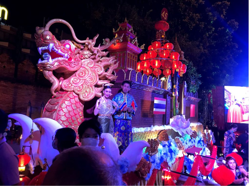 Processions outside Tha Pae Gate Chiang Mai