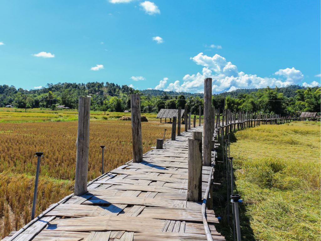 Su Tong Pae Bamboo bridge, Mae Hong Son