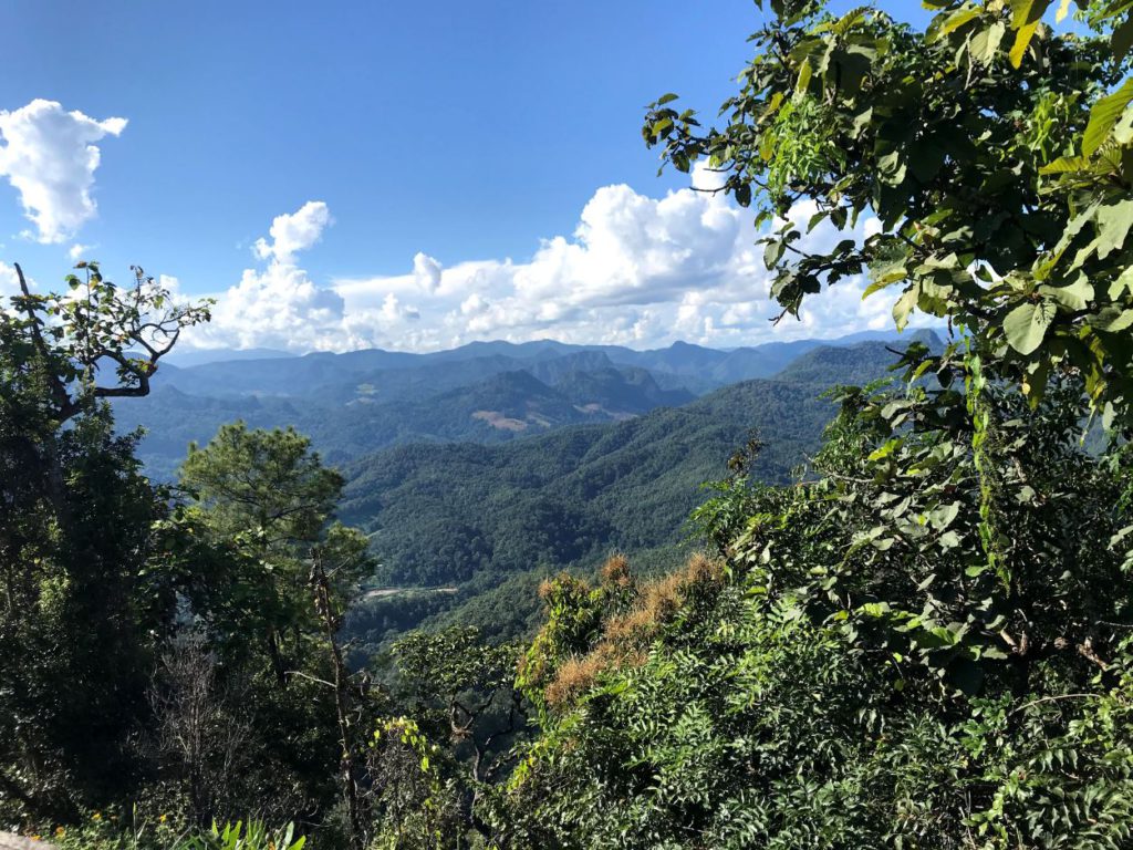 View of the surrounding valleys from Pai to Mae Hong Son