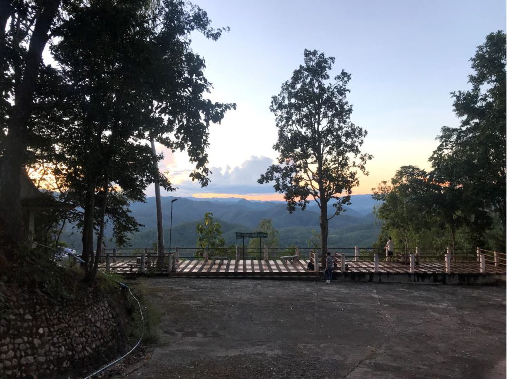 Viewpoint to see the sunset, Mae Hong Son