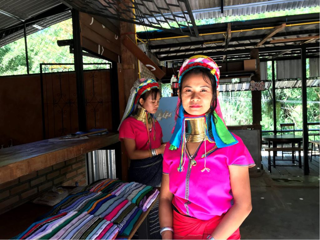 Visiting a long-neck tribe village in Thailand