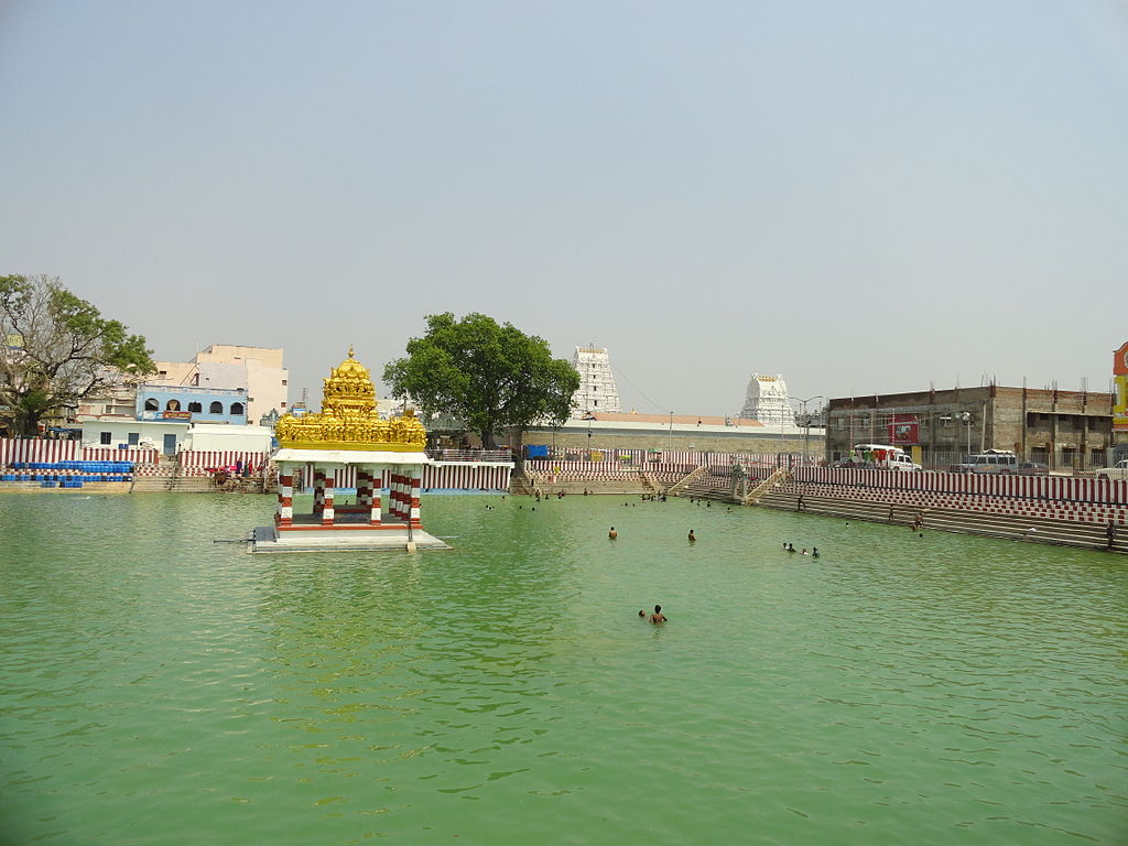 The Pushkarini at Padmavati temple.