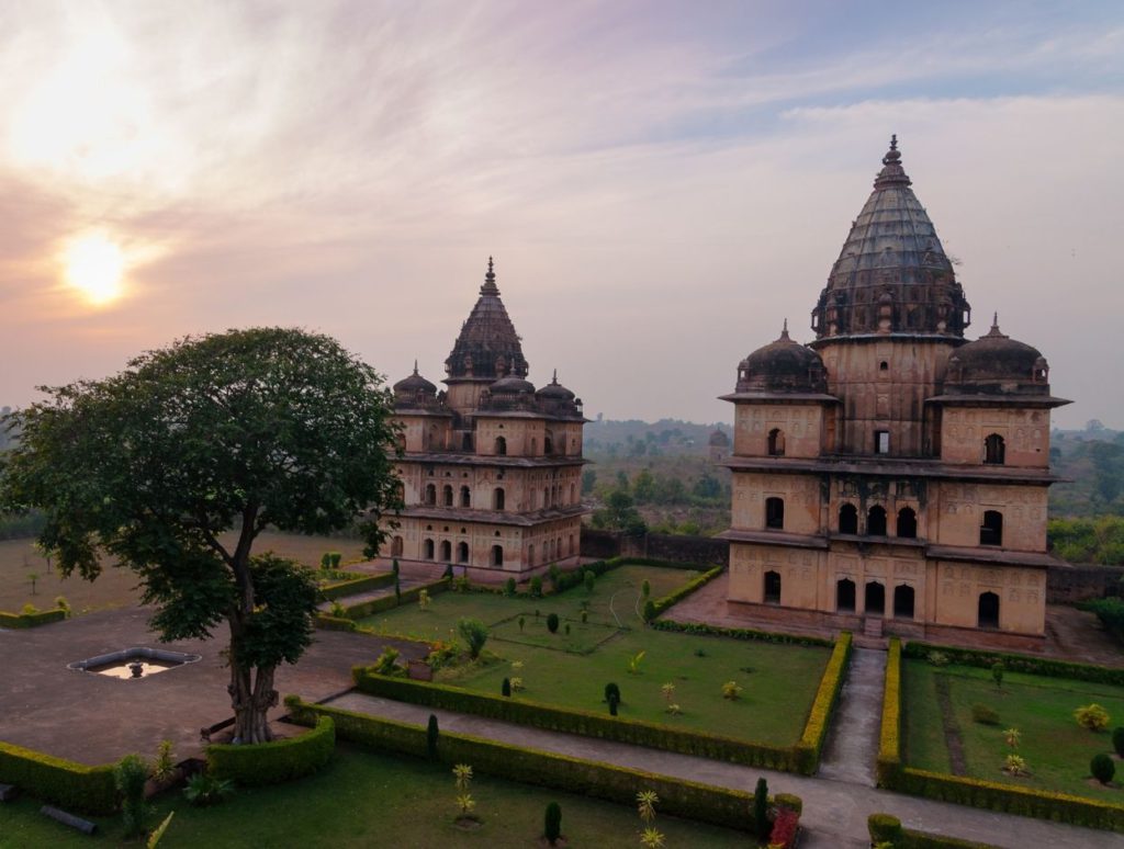 Cenotaphs or Chattris in Orchha