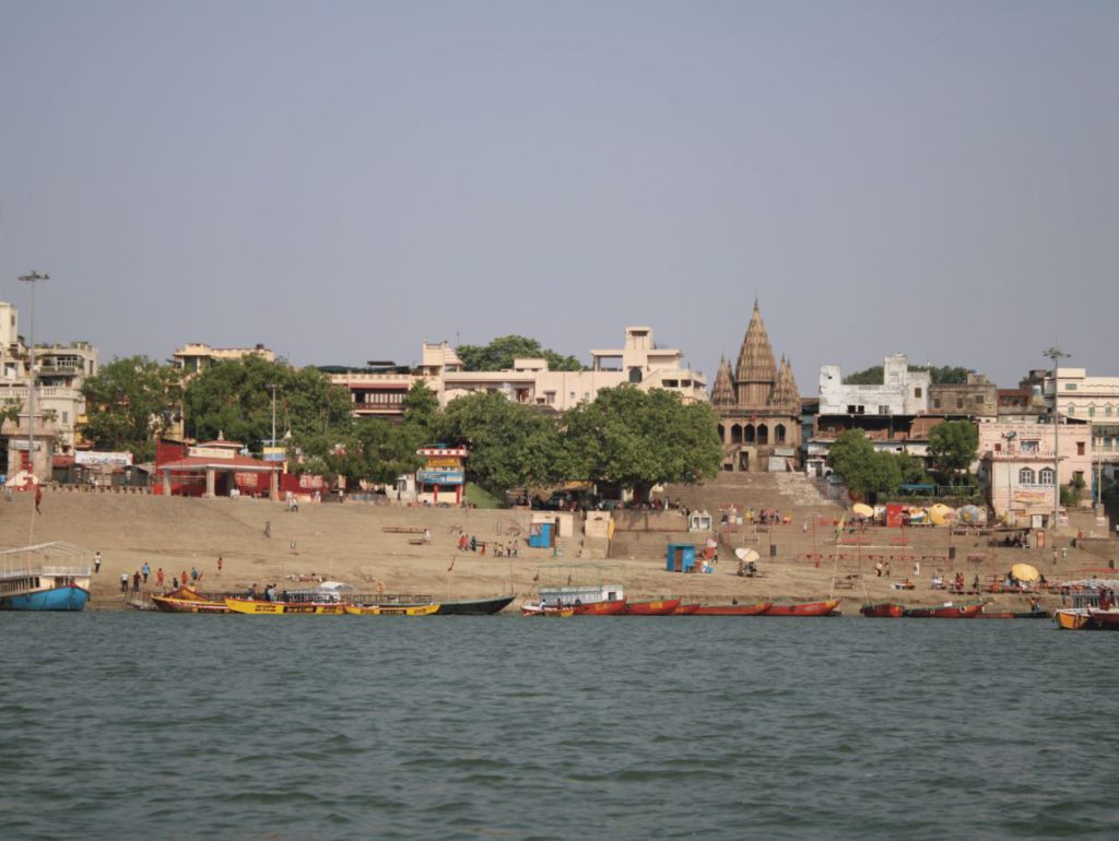 View of Assi Ghat from the river, Varanasi