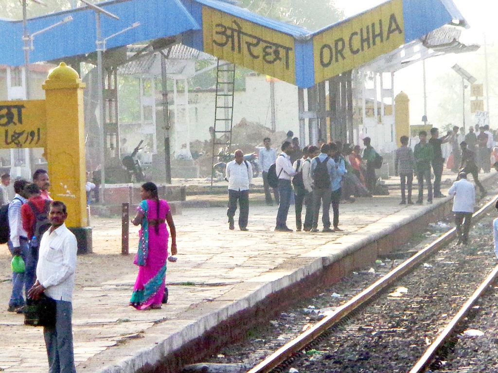 Orcha Railway station.