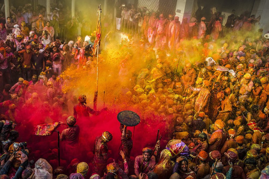 Lath Mar Holi in Vrindavan