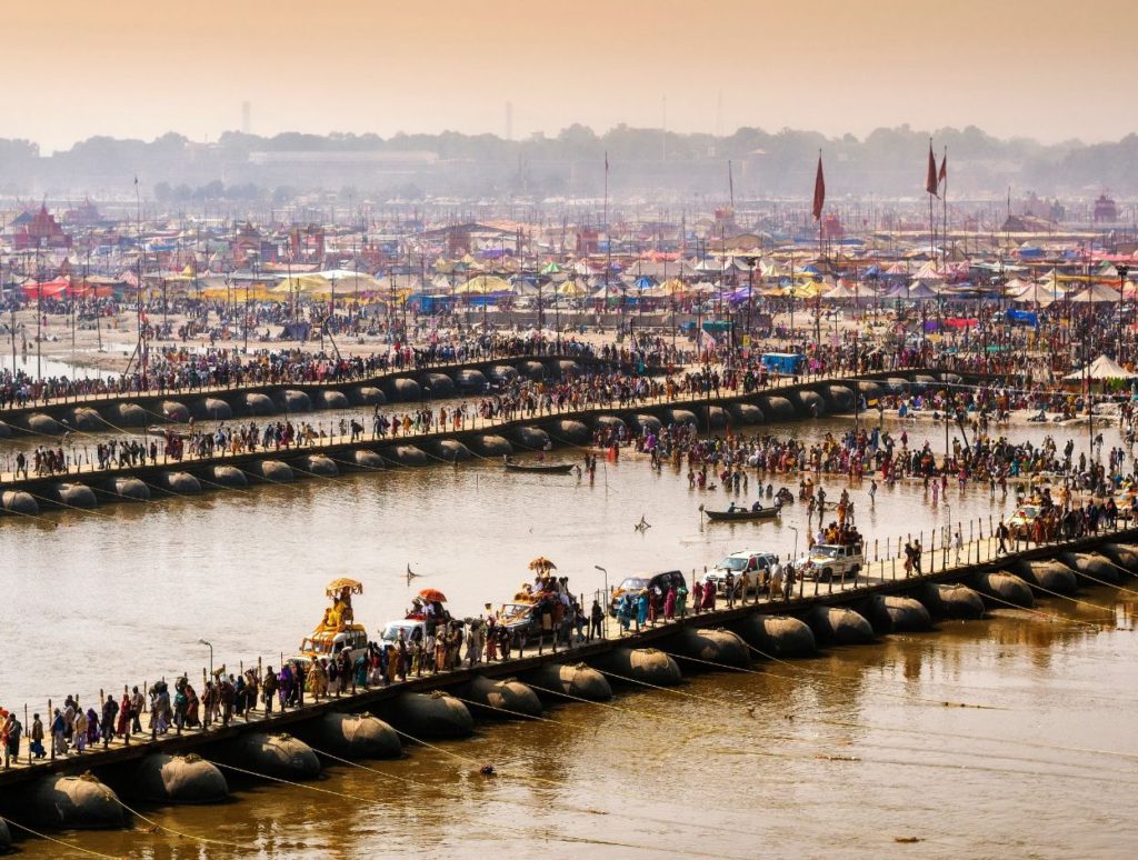 A procession during Kumbh Mela in Allahabad