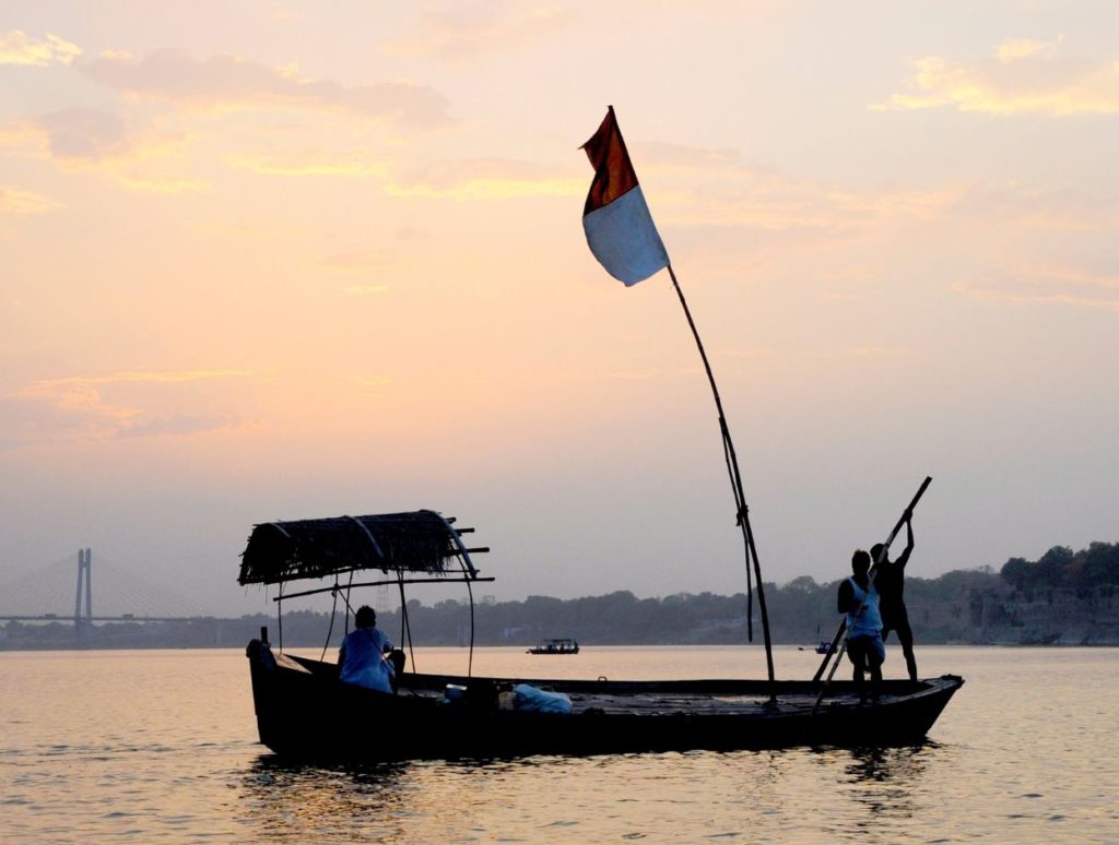 A boat ride at Sangam, Prayagraj