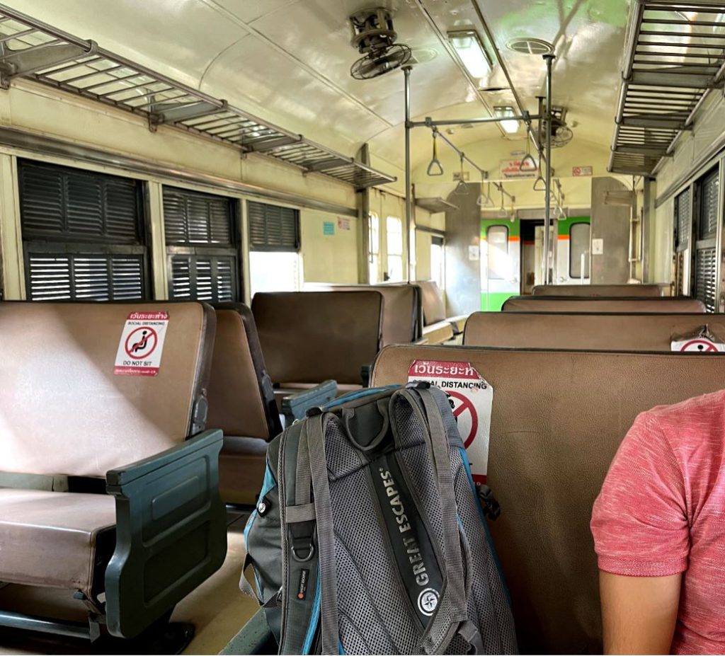 3rd class carriage in trains in Thailand