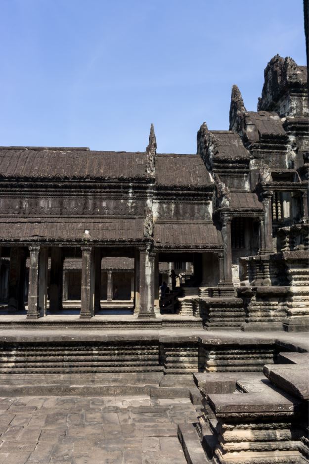 The insides of Angkor Wat