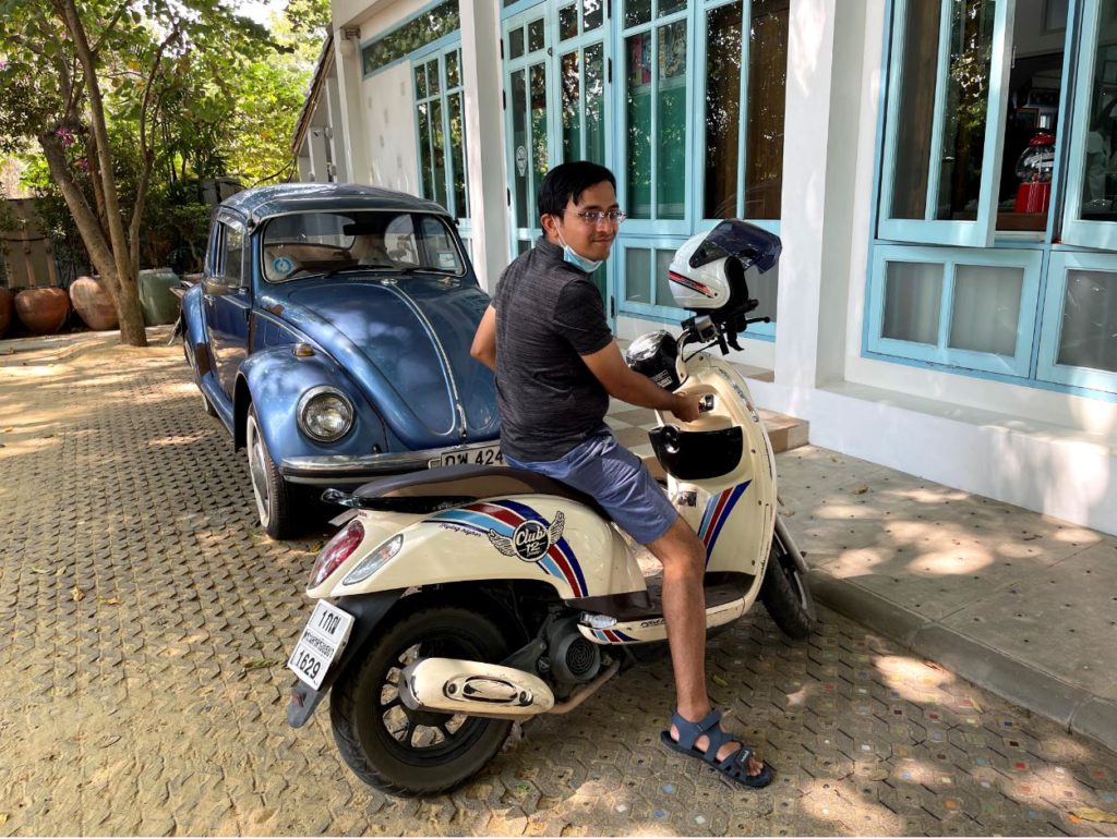 Scooter in Ayutthaya