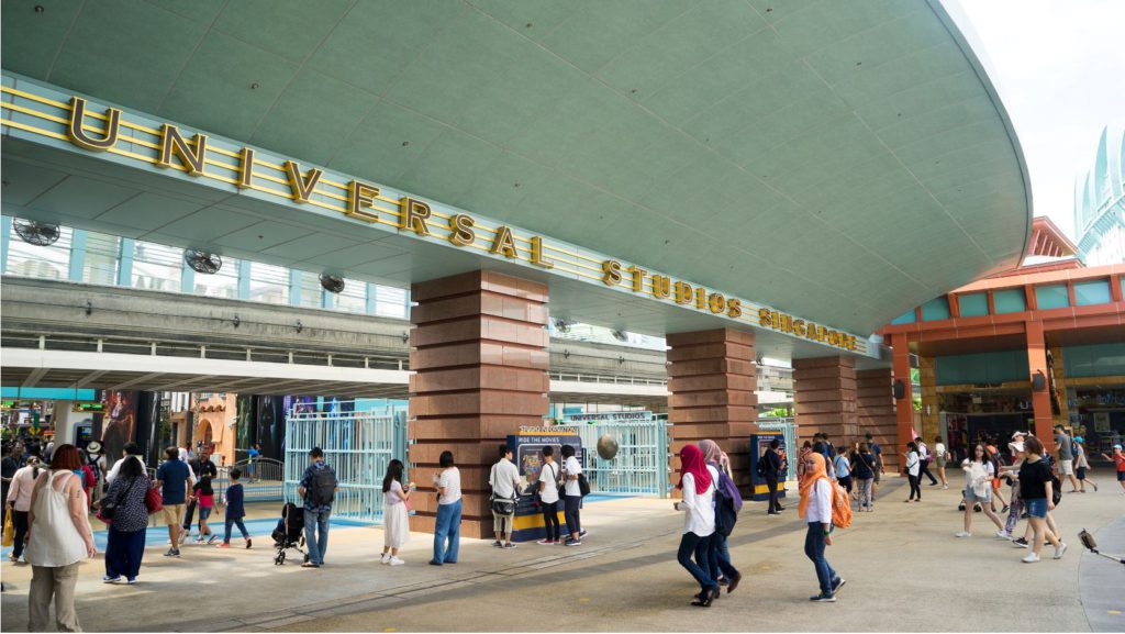 Entrance to Universal Studios Singapore