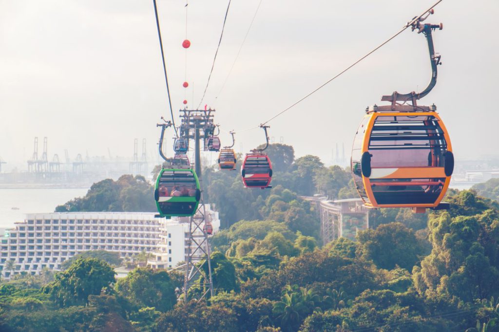 Cable car in Singapore