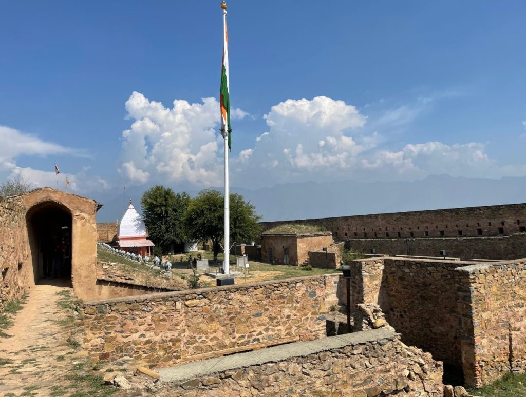Indian Flag hoisted inside the Fort