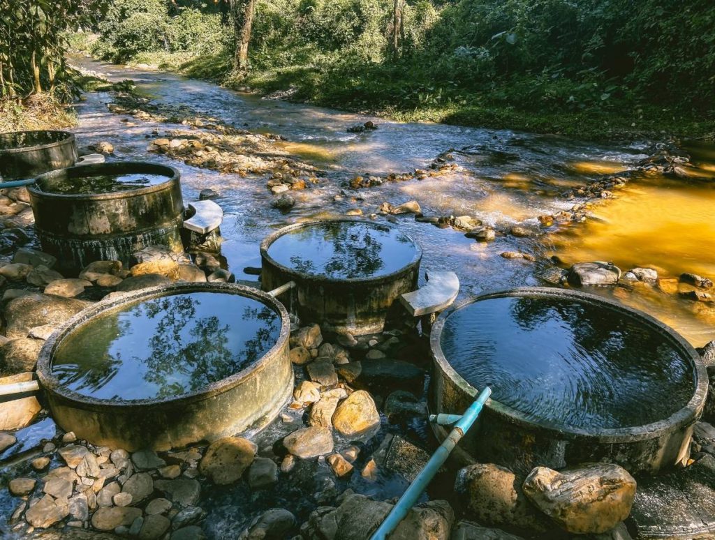 Bathtubs at Chiang Dao Hot Springs