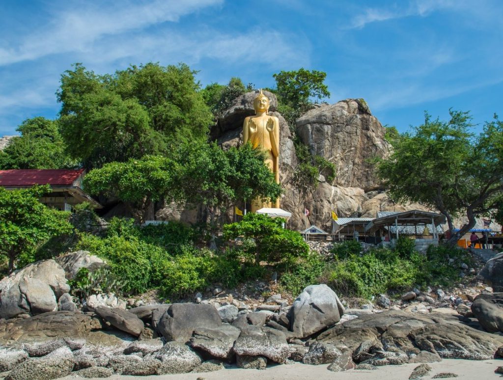 Temple at Khao Takiab beach