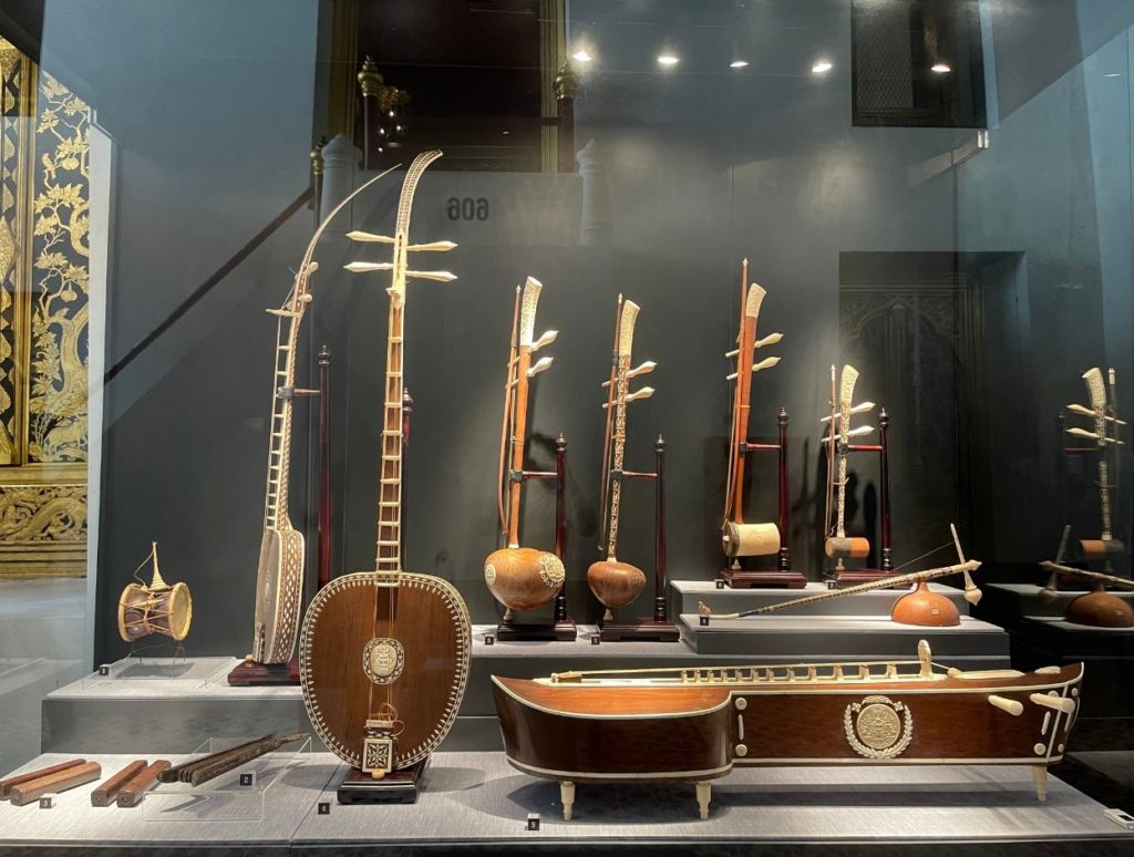 Thai musical instruments display