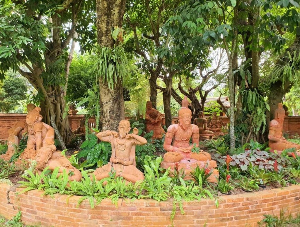 Decorative sculptures at terracotta gardens