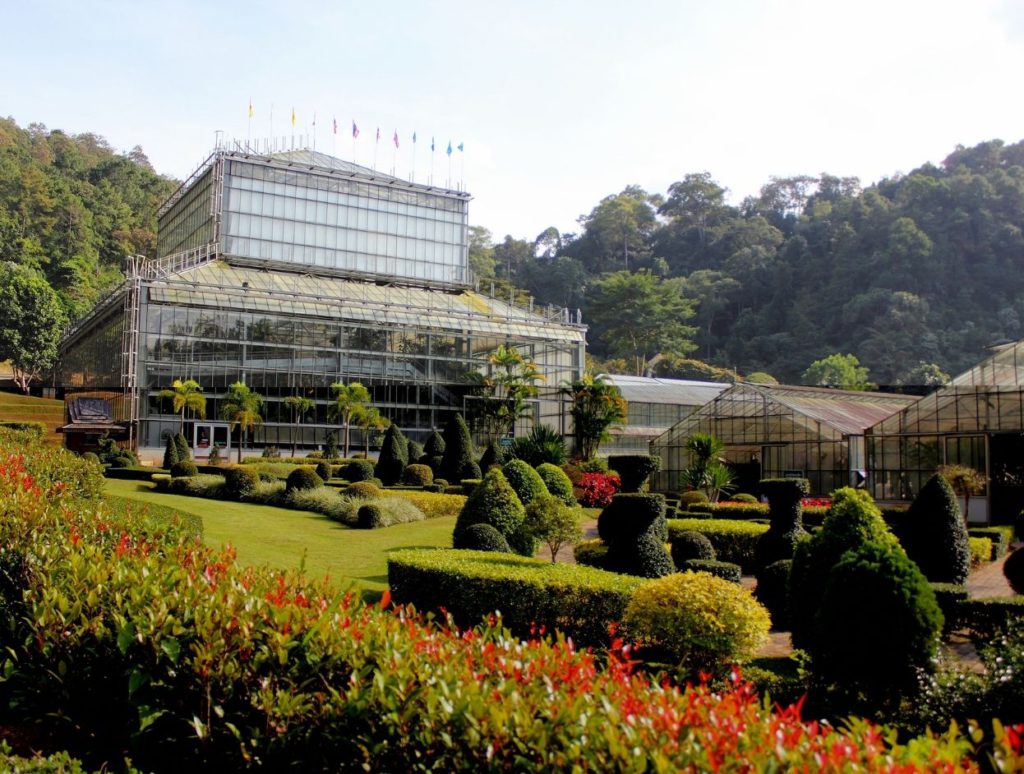 Glasshouses at Queen Sirikit Botanical Gardens