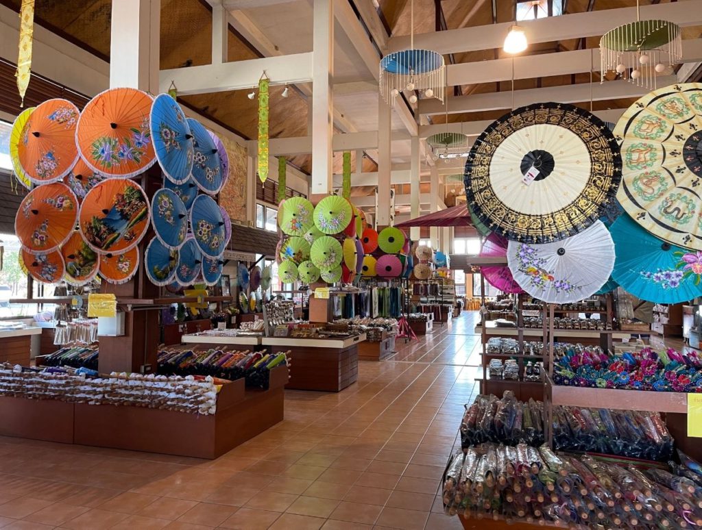 Shop selling Bor Sang famous paper umbrellas