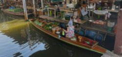 Visiting Taling Chan Floating Market in Bangkok