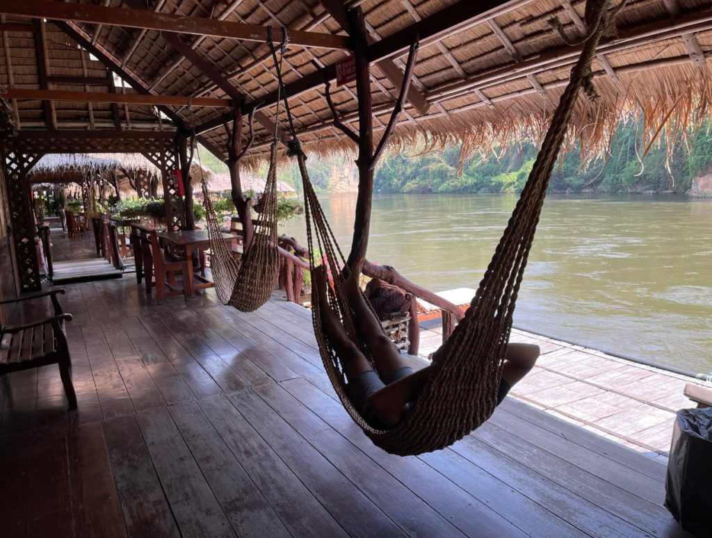 Chilling out on the hammock