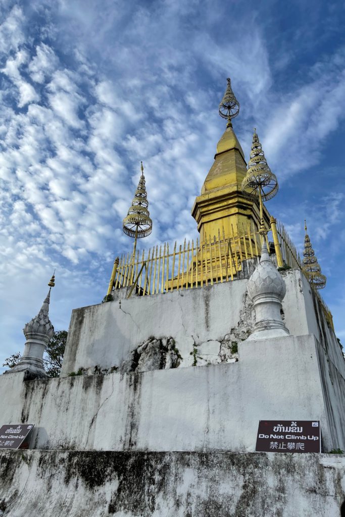 Holy Shrine on top of Mount Phousi