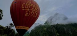 Hot air balloon in Vang Vieng Laos