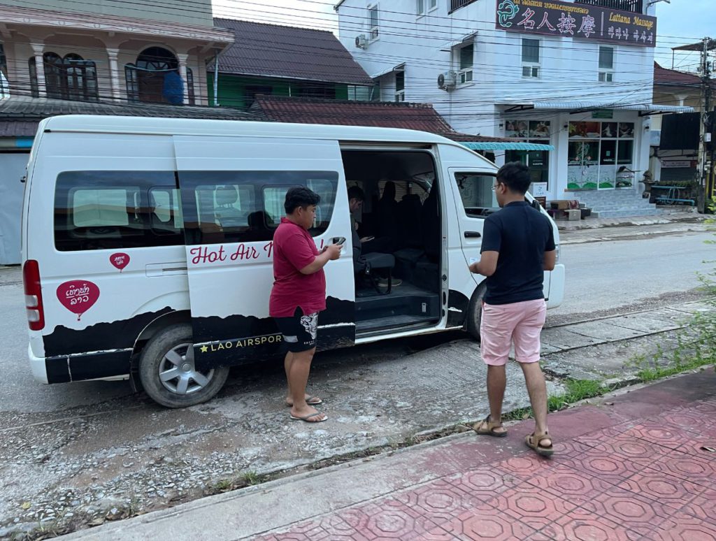 Our pick up van at the hotel