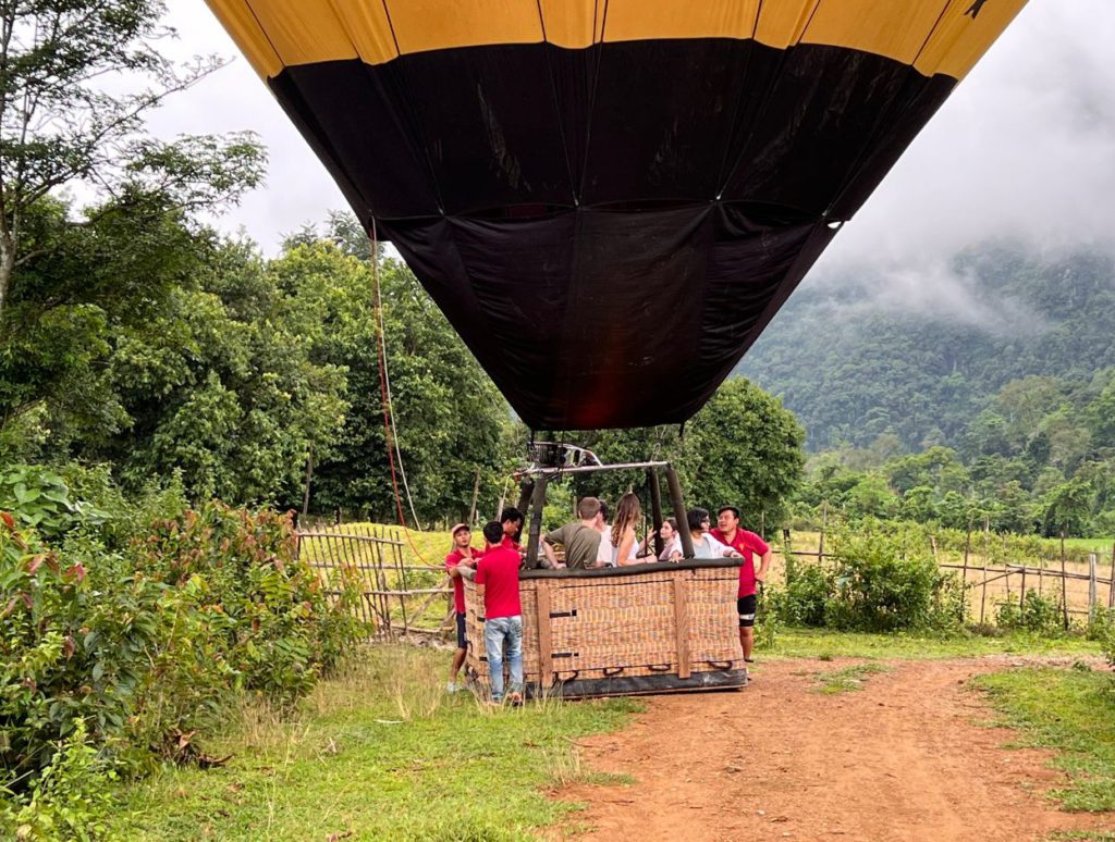 Our safe landing in an open field