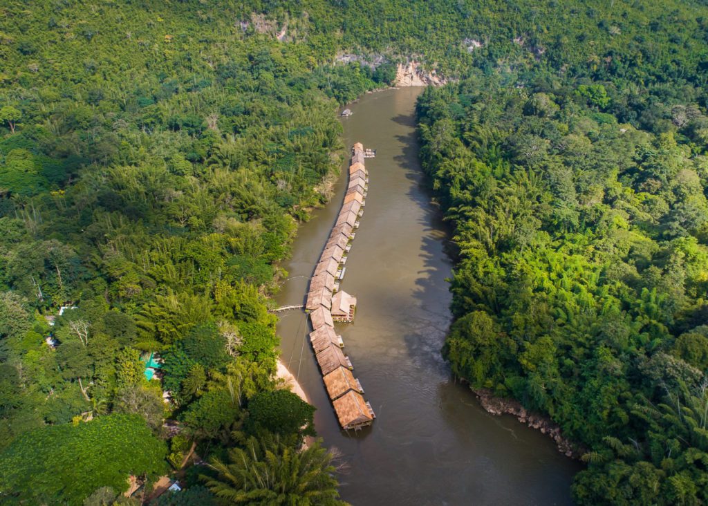 River Kwai Jungle Raft Hotel, Sai Yok National Park