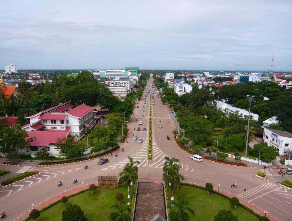 The city of Vientiane