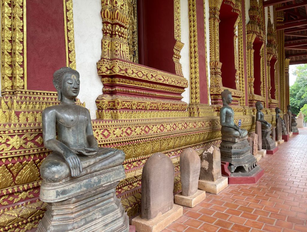 The collection of statues of Hophakaew Museum
