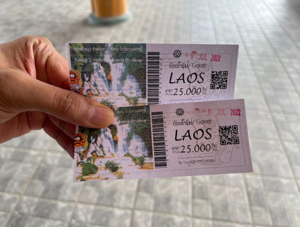 Tickets to Kuangsi Waterfalls