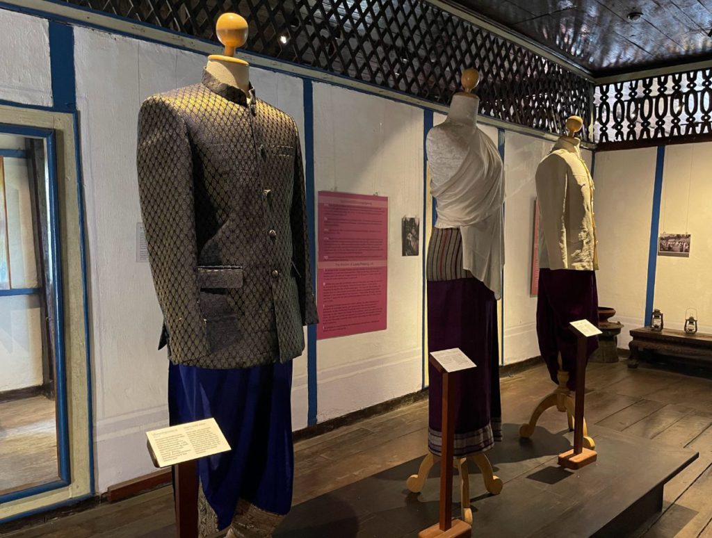 Traditional Lao clothing inside the museum