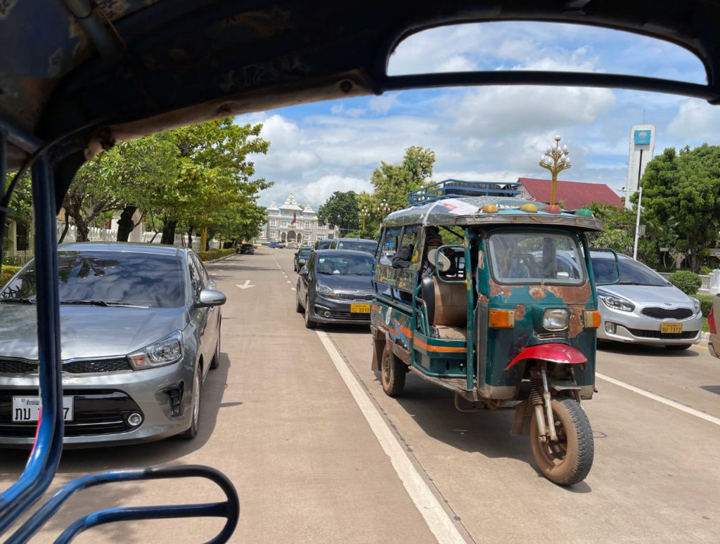 Tuk tuk in Vientiane