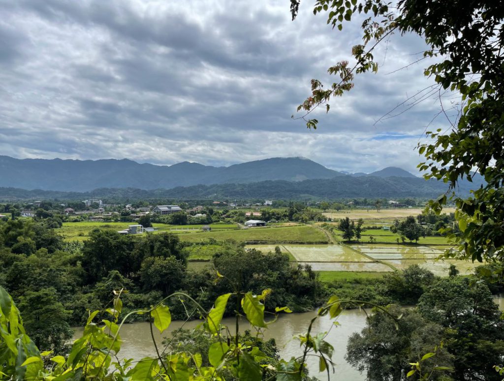 View of Vang Vieng countryside