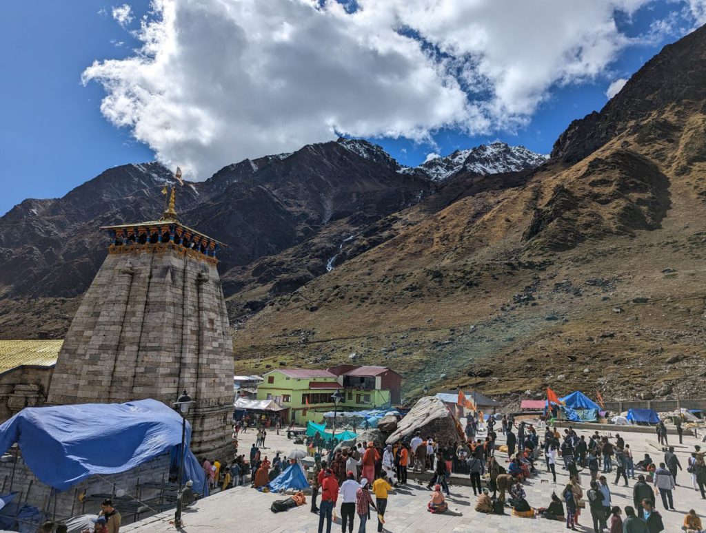 Bheemshila rock behind the temple