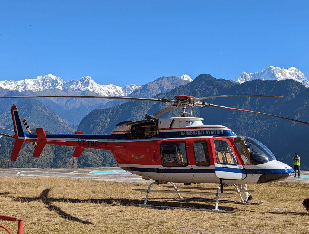 Helicopter at Arrow Aviation