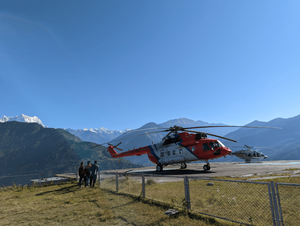 Helicopters to Kedarnath